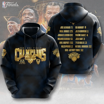 NYK x NBA Finals Champions 2026 3D Shirt V6 1606