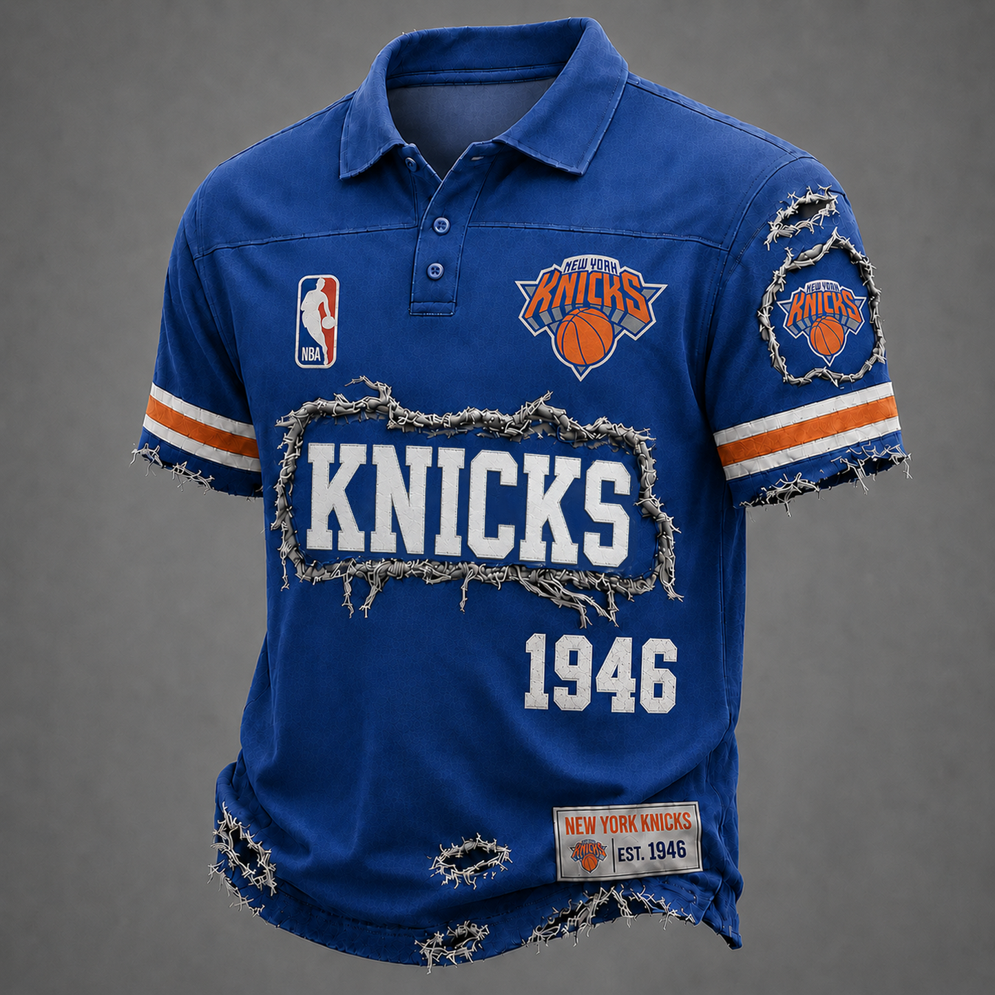 NYK x NBA LUXURY V-Neck T-Shirt 0306 DatND DVT