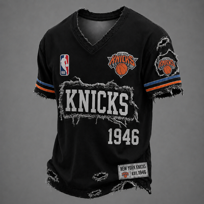 NYK x NBA LUXURY V-Neck T-Shirt 0306 DatND DVT