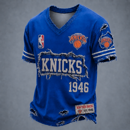 NYK x NBA LUXURY V-Neck T-Shirt 0306 DatND DVT