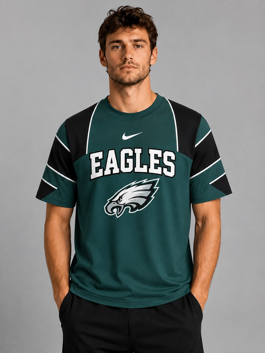 PE Premium NFL Game Day Spirit Vintage Graphic Tee Tailgate T-Shirt