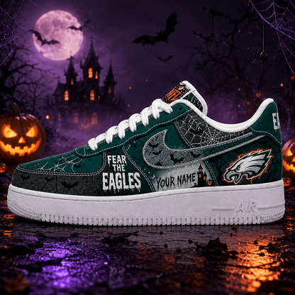 PHI x NFL Fear The Team Halloween AF1 Sneakers 1807