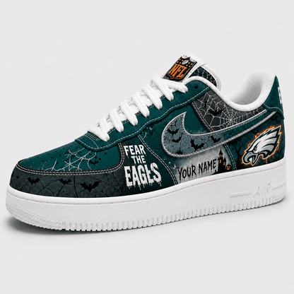 PHI x NFL Fear The Team Halloween AF1 Sneakers 1807