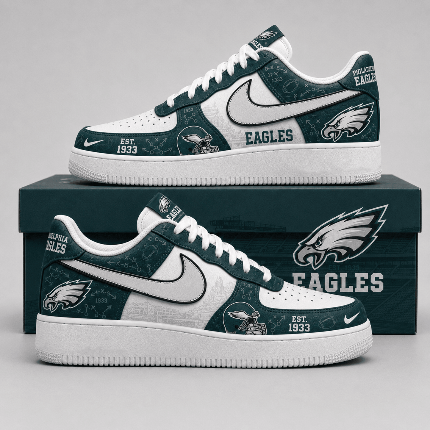 PHI x NFL Game Ready Fan AF1 Shoes