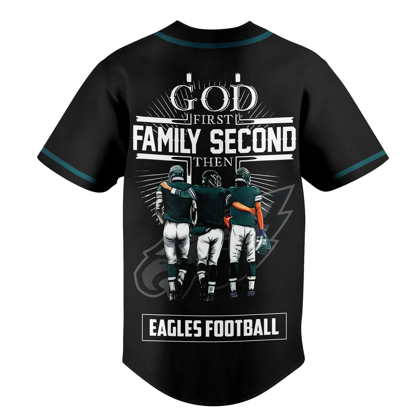 PHI x NFL God First, Family Second ƒ?? Faith & Brotherhood Football Jersey