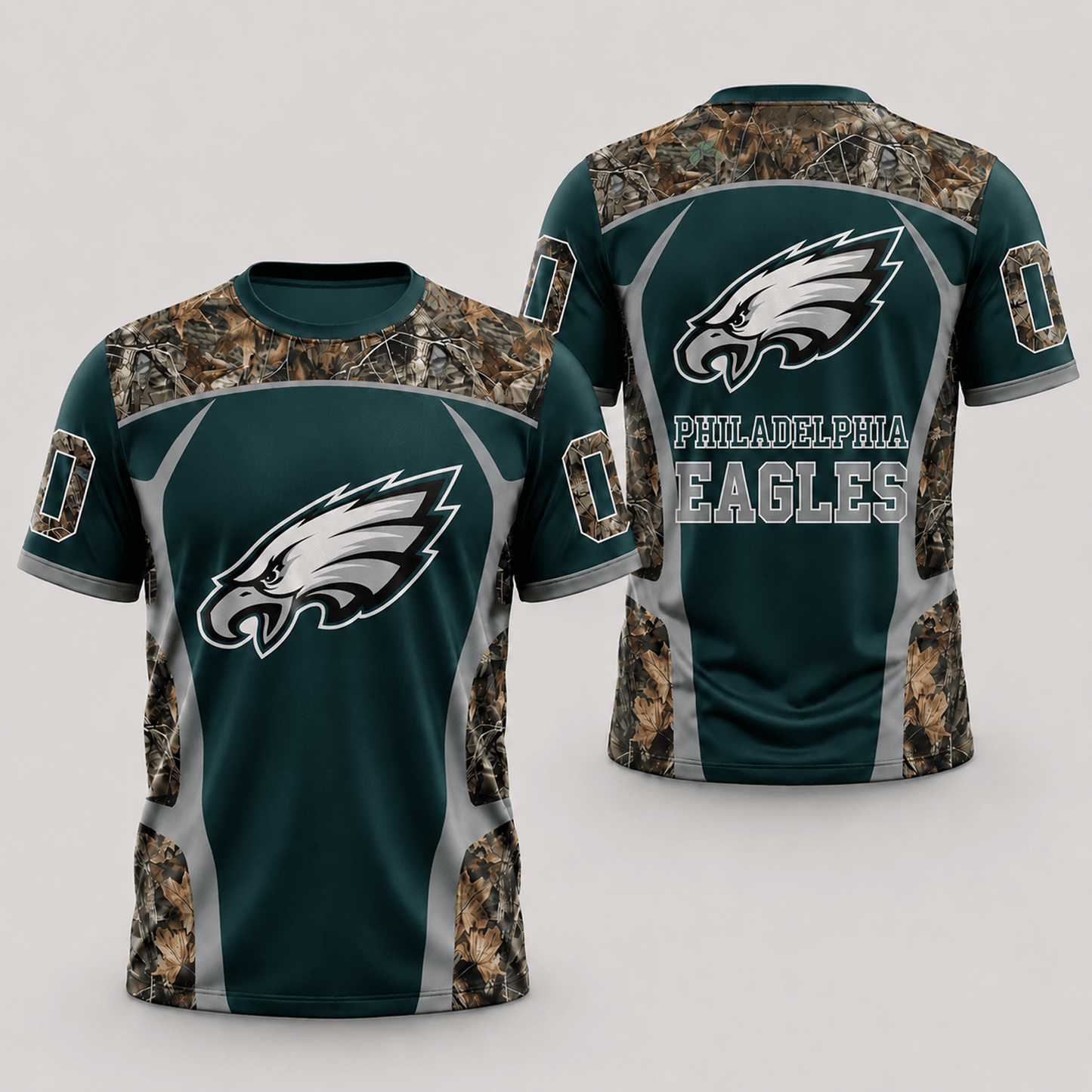 PHI x NFL Hunting Camo 3D Shirt