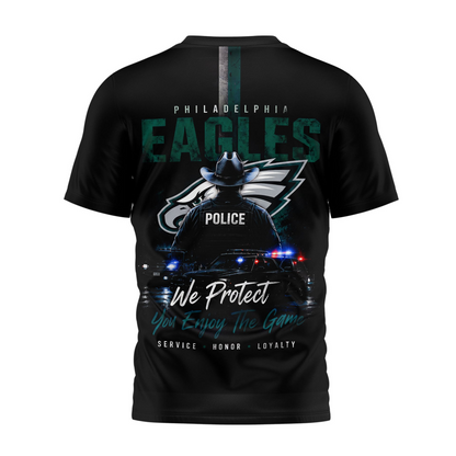 PHI x NFL Premium Police Tribute Team 3D Shirt
