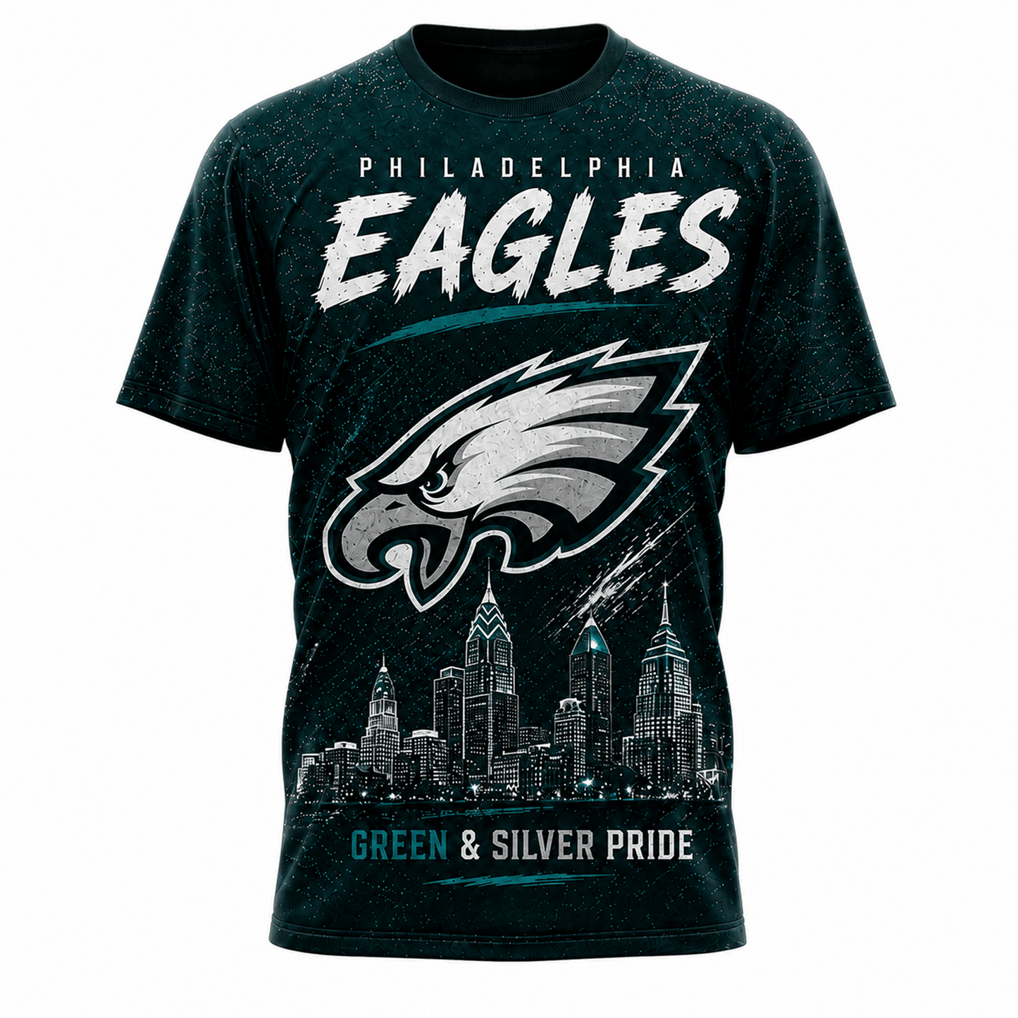 PHI x NFL Premium Skyline Pride Football T-Shirt