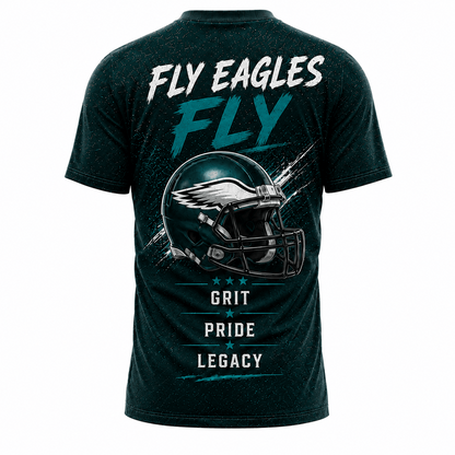 PHI x NFL Premium Skyline Pride Football T-Shirt
