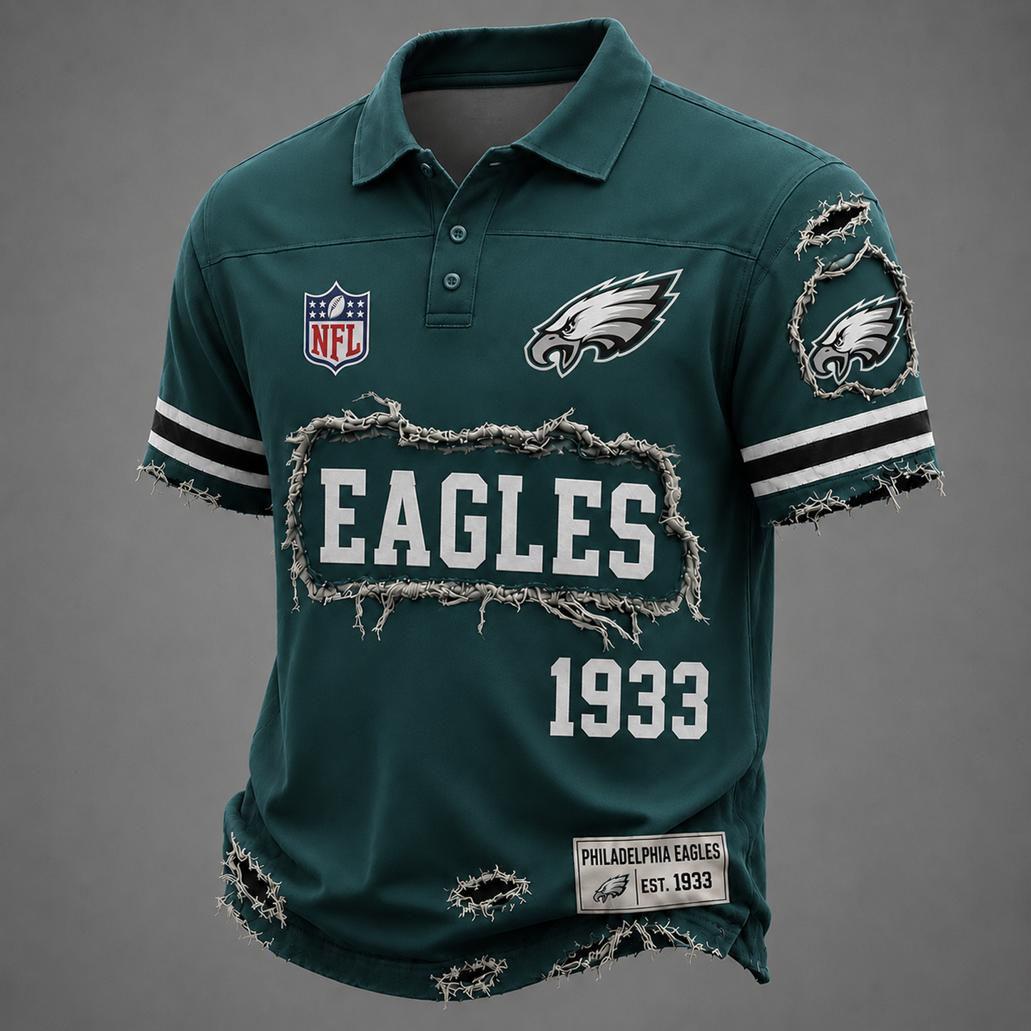 PHI x NFL LUXURY V-Neck T-Shirt 3005 DatND DVT