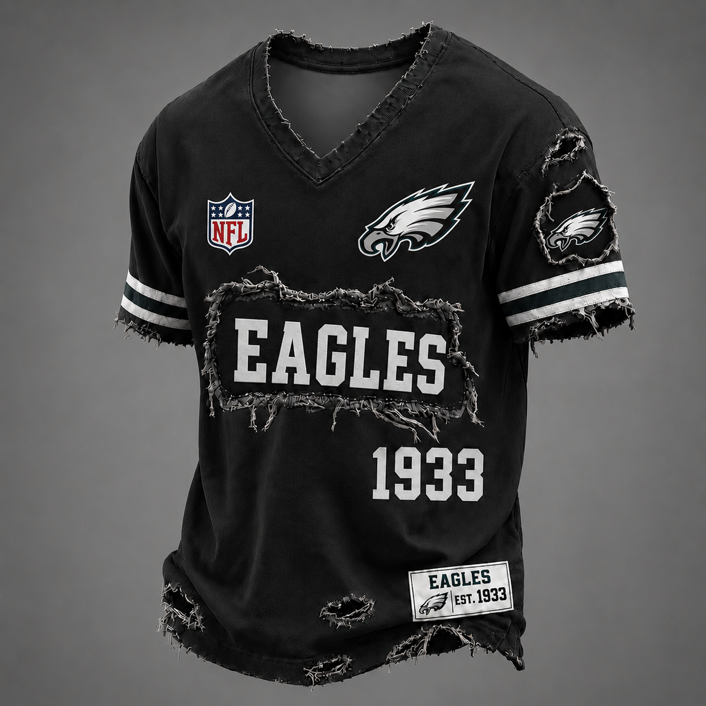 PHI x NFL LUXURY V-Neck T-Shirt 3005 DatND DVT