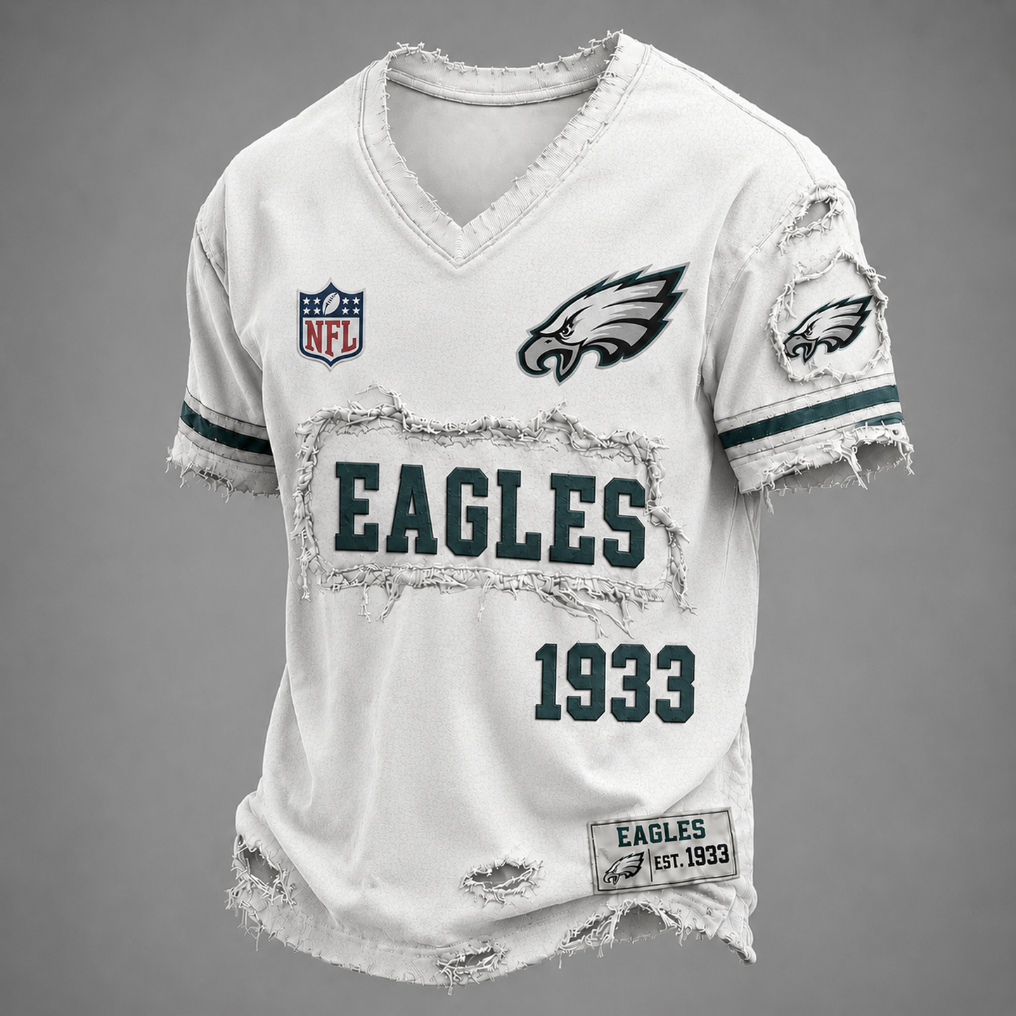 PHI x NFL LUXURY V-Neck T-Shirt 3005 DatND DVT