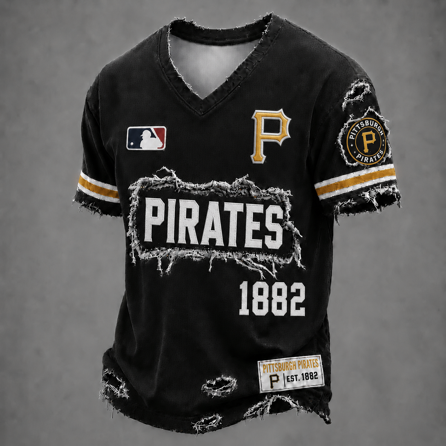 PIT x MLB LUXURY V-Neck T-Shirt 0406 DatND DVT
