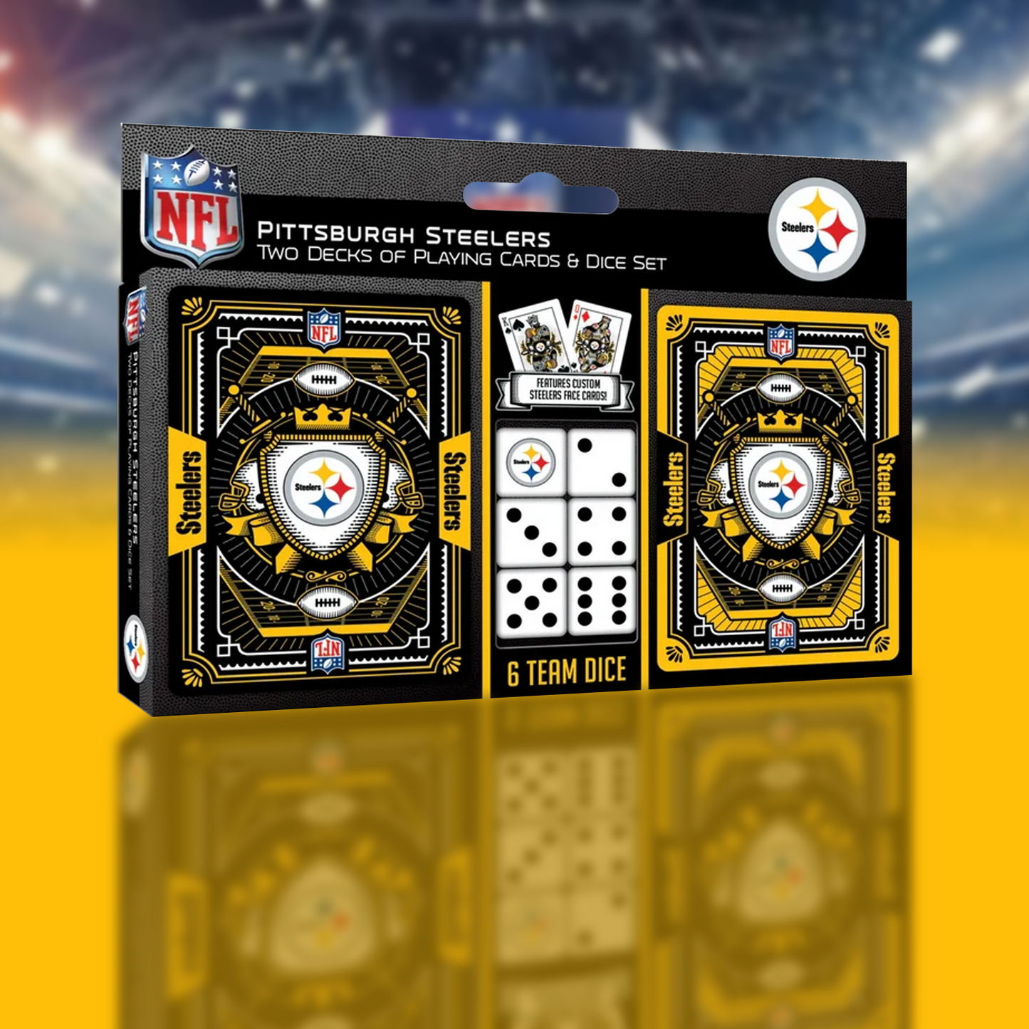 PIT x NFL 2-Pack Playing Cards & Dice Set