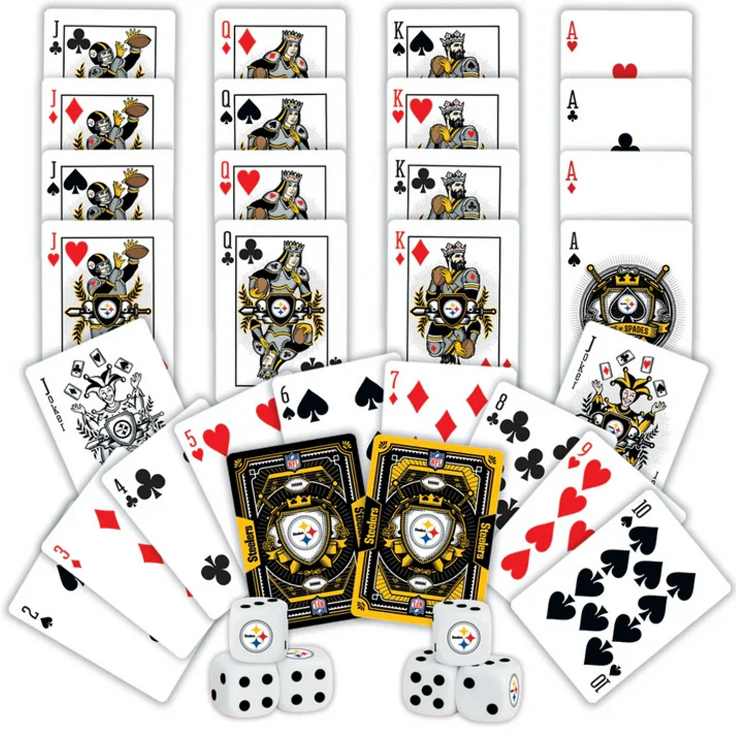 PIT x NFL 2-Pack Playing Cards & Dice Set