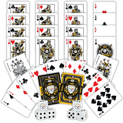 PIT x NFL 2-Pack Playing Cards & Dice Set