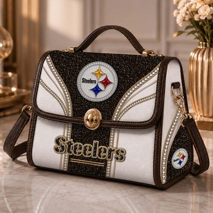 PIT x NFL Glitter Leather Handbag