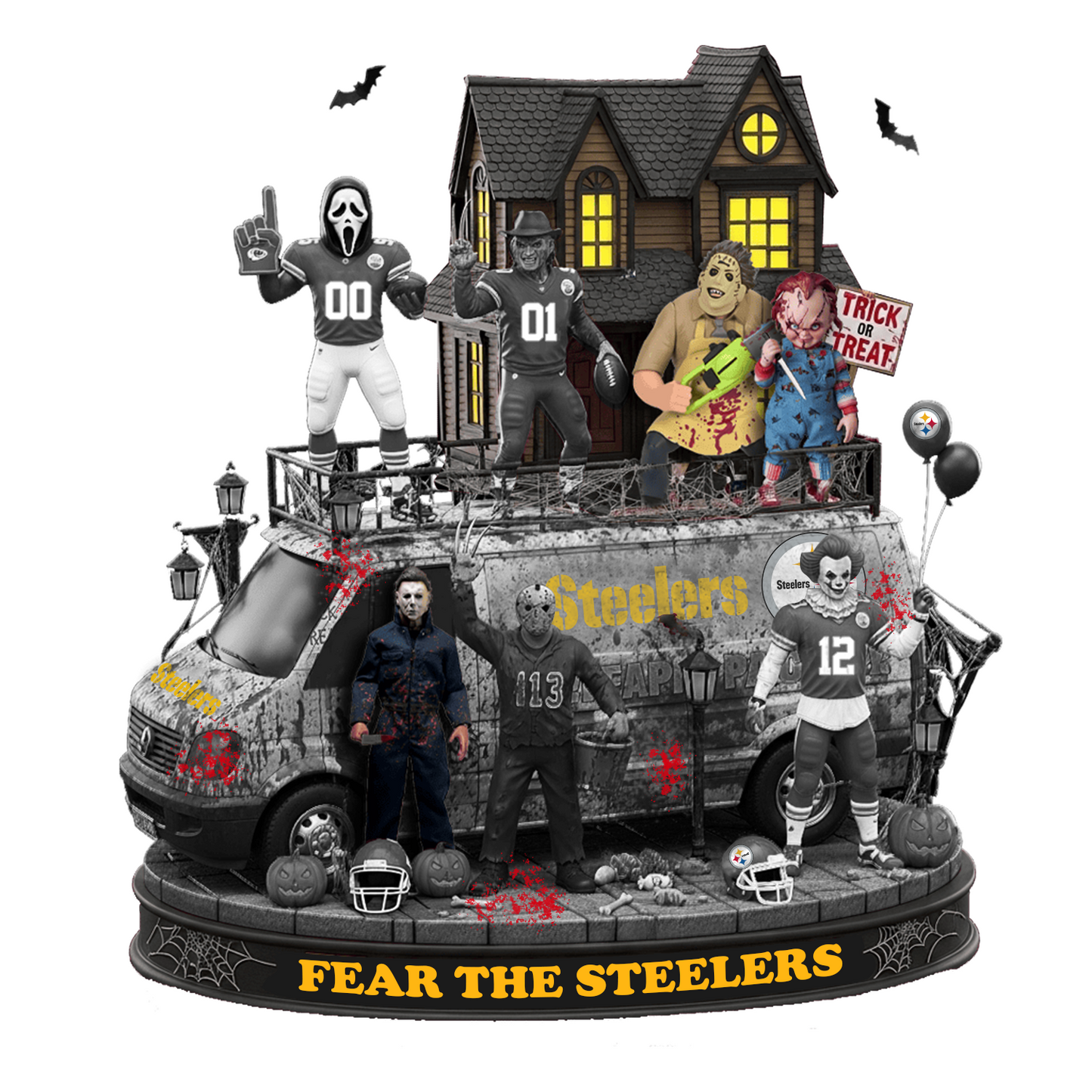PIT x NFL Halloween Acrylic Plaque