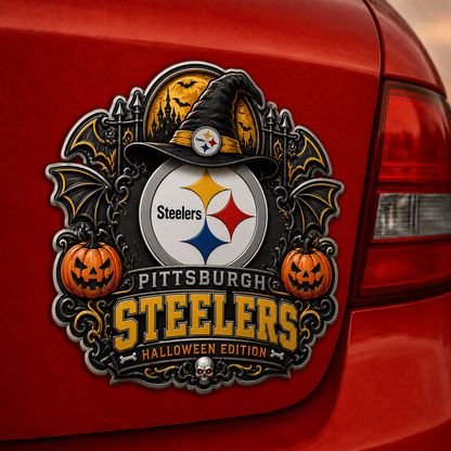 PIT x NFL Halloween Edition Car Namge Badge