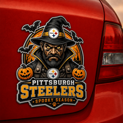 PIT x NFL Halloween Edition Car Namge Badge