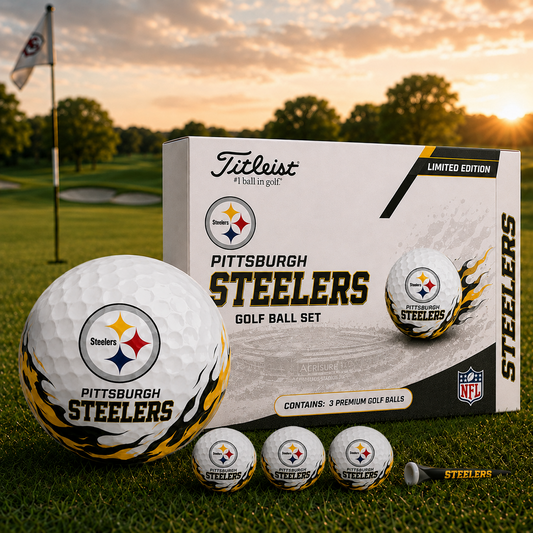 PIT x NFL Inspired Golf Ball Set  3 Premium Golf Balls
