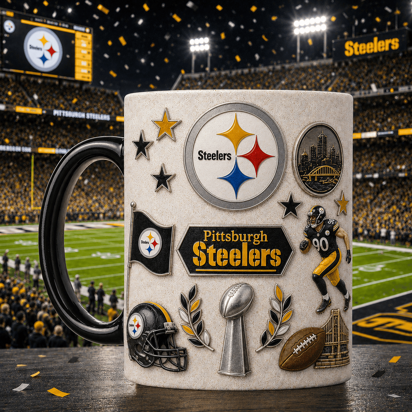 PIT x NFL Premium Fan Pride Mug
