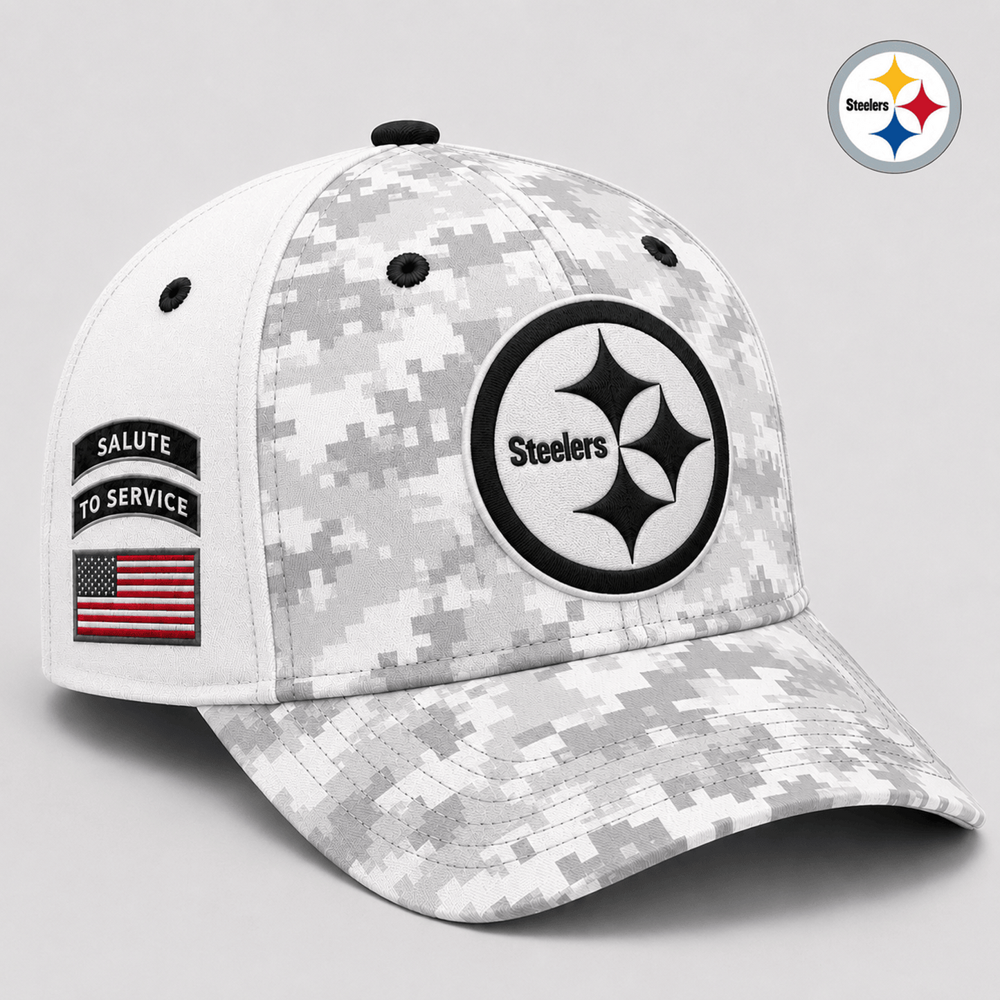 PIT x NFL Premium Salute to Service Digital Camo Cap
