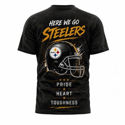 PIT x NFL Premium Skyline Pride Football T-Shirt