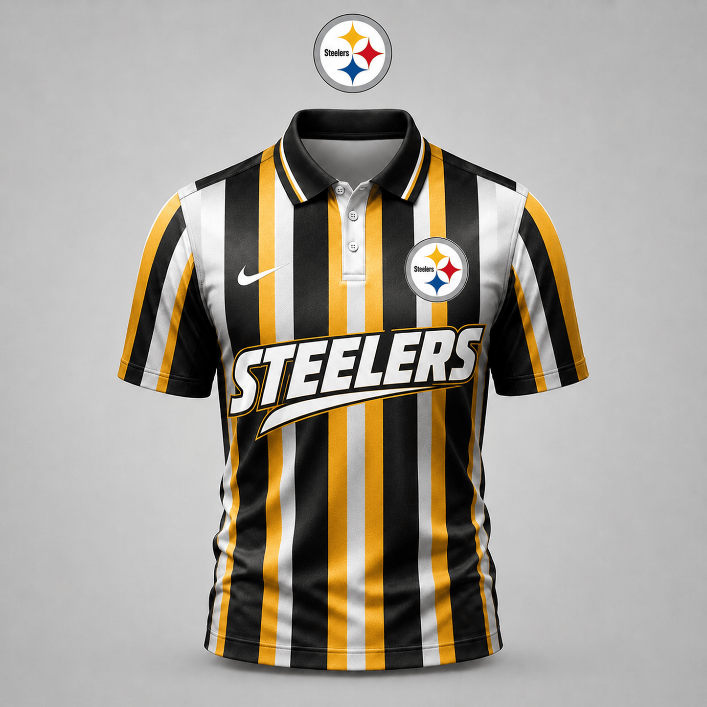 PIT x NFL Premium Team Polo Shirt For Men Football