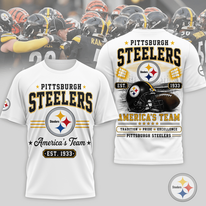 PIT x NFL Premium Team Tradition Pride 3D Shirt