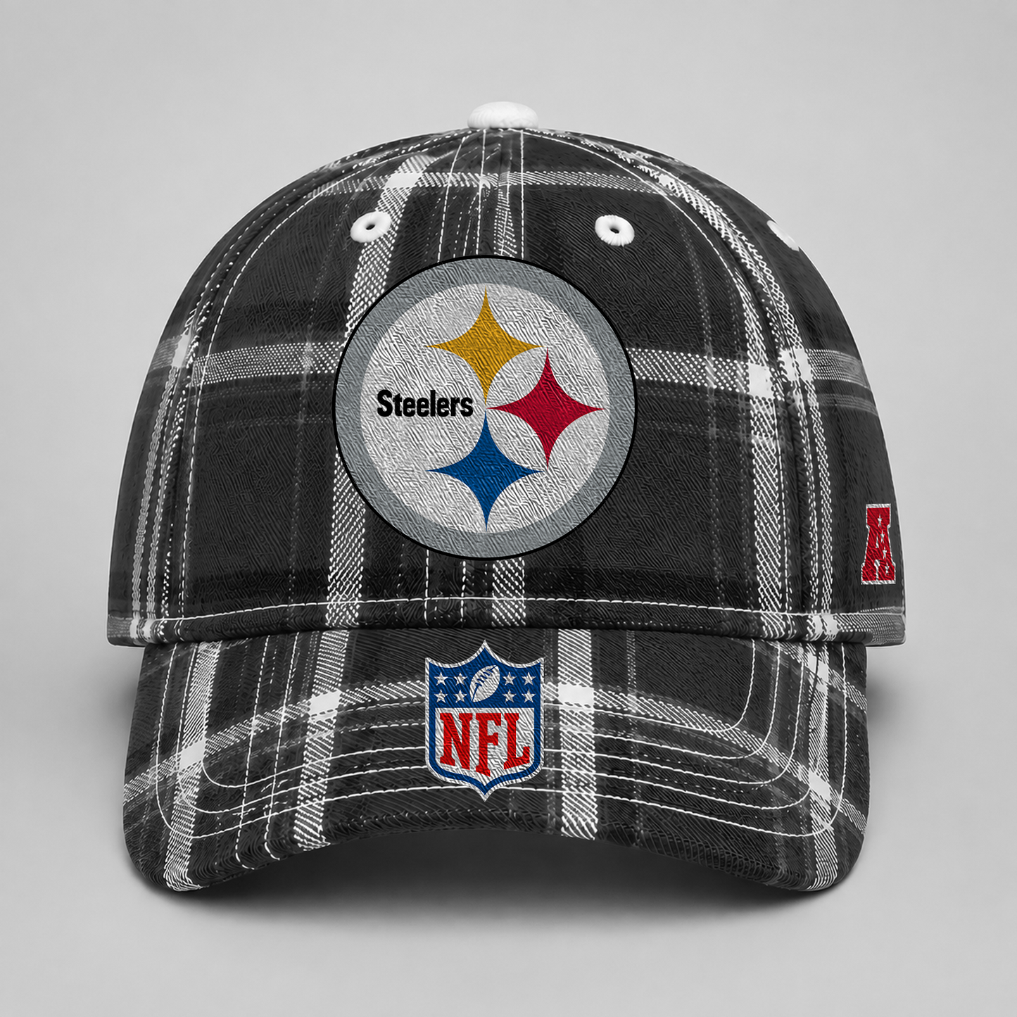 PIT x NFL Premium Varsity Plaid Cap