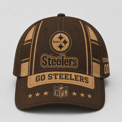 PIT x NFL Premium Vintage Leather Personalized Cap for Loyal Fans