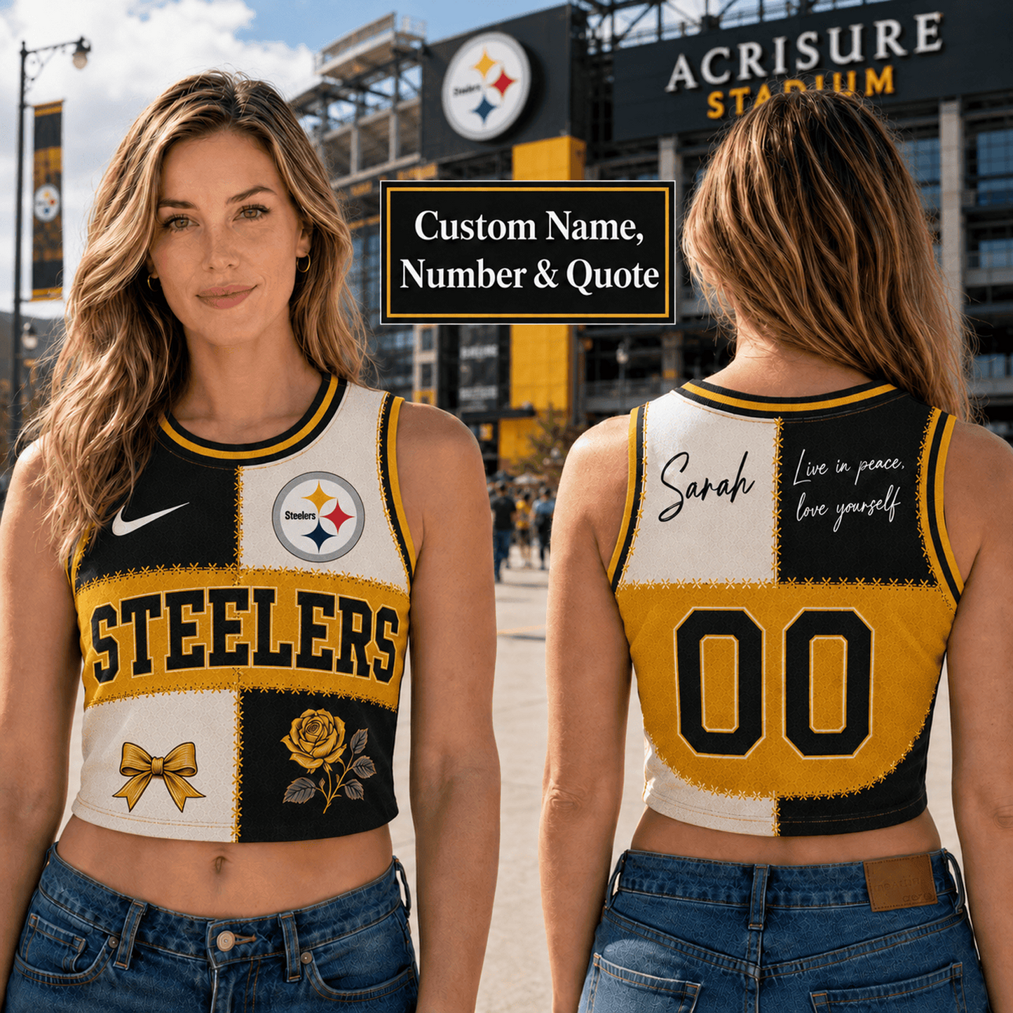 PIT x NFL Premium Women Croptop Tank Top
