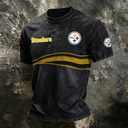 PIT x NFL Washed Cotton Retro Men's T-shirt