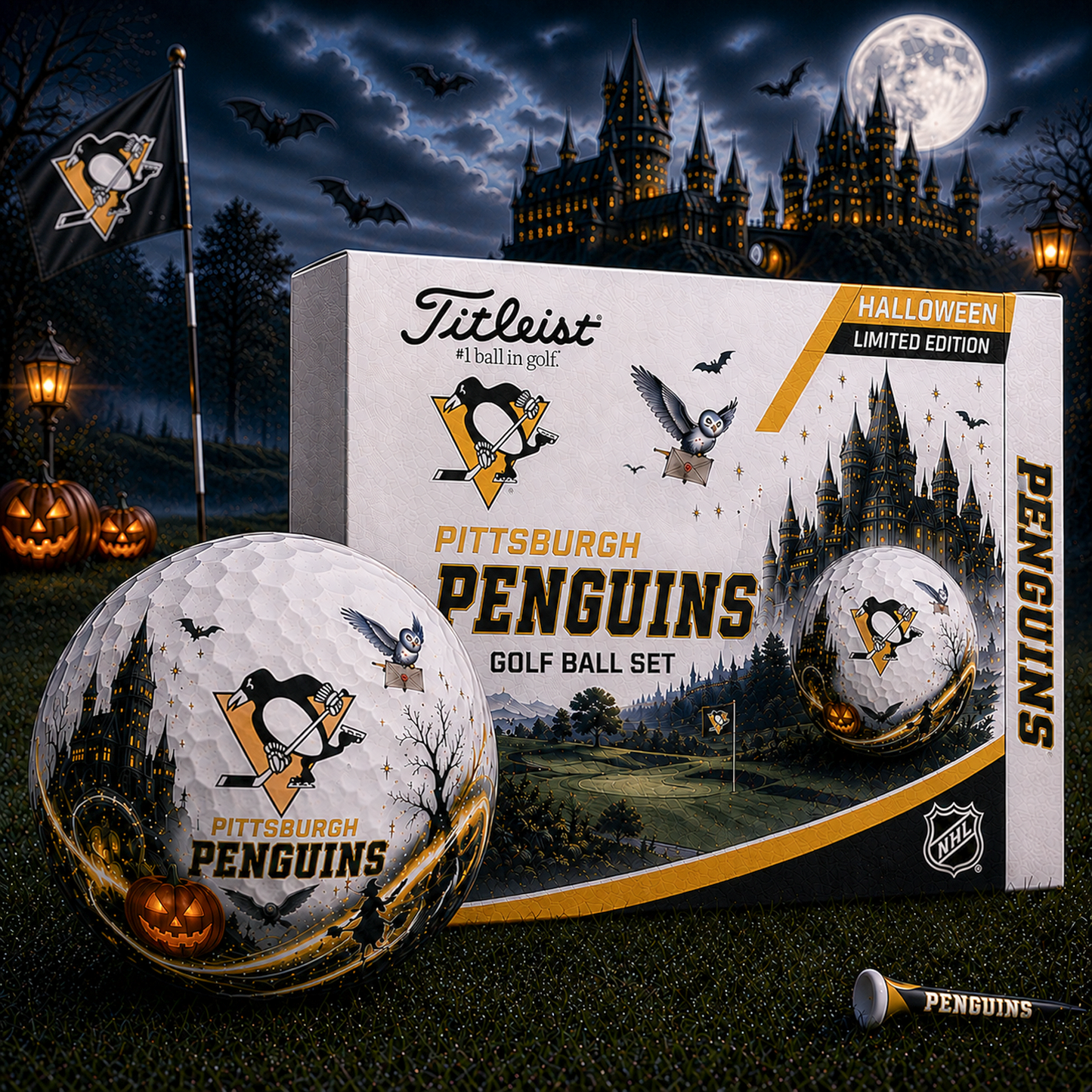 PIT x NHL Halloween Edition Golf Ball Set Premium Golf Balls