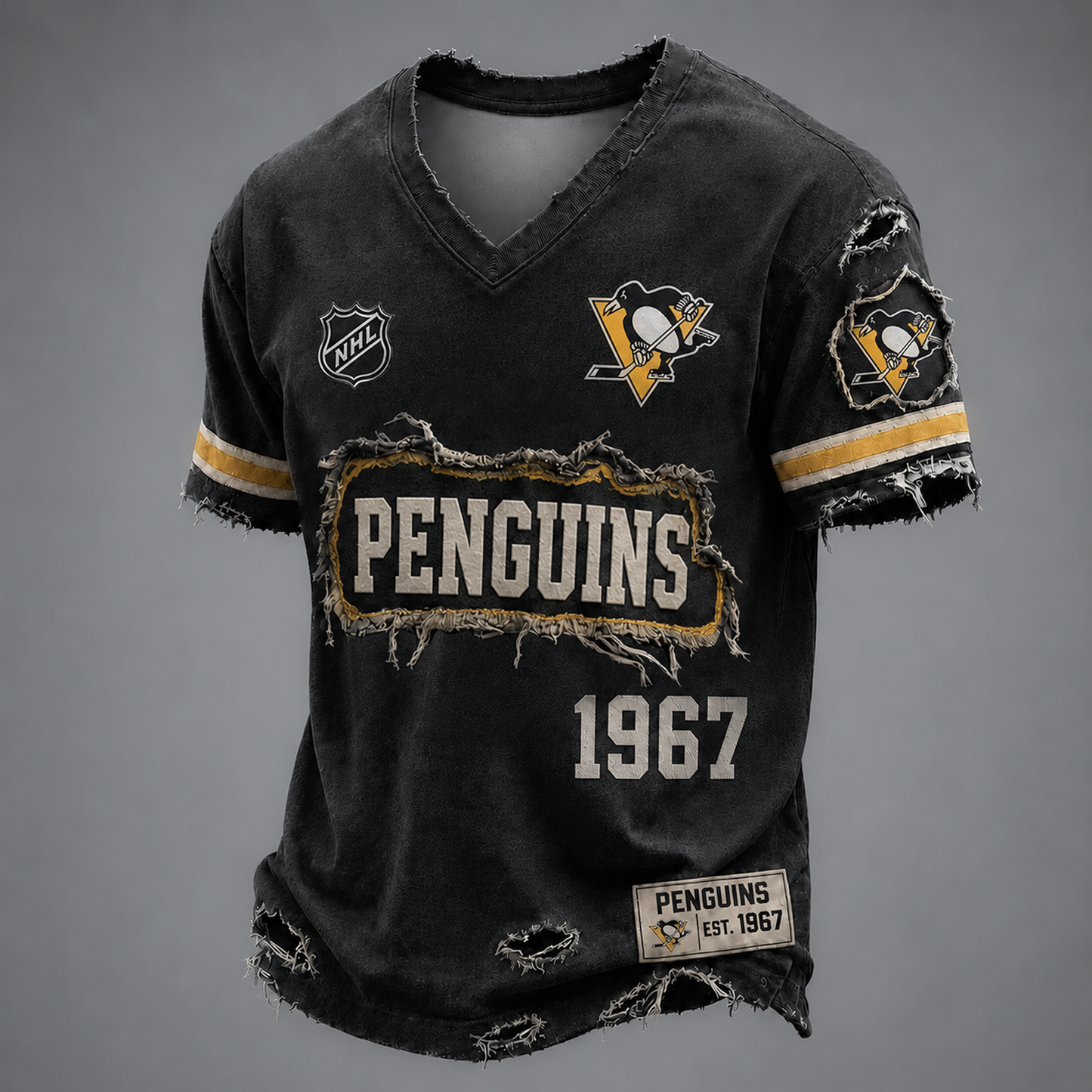 PIT x NHLLUXURY V-Neck T-Shirt 2705 DatND DVT