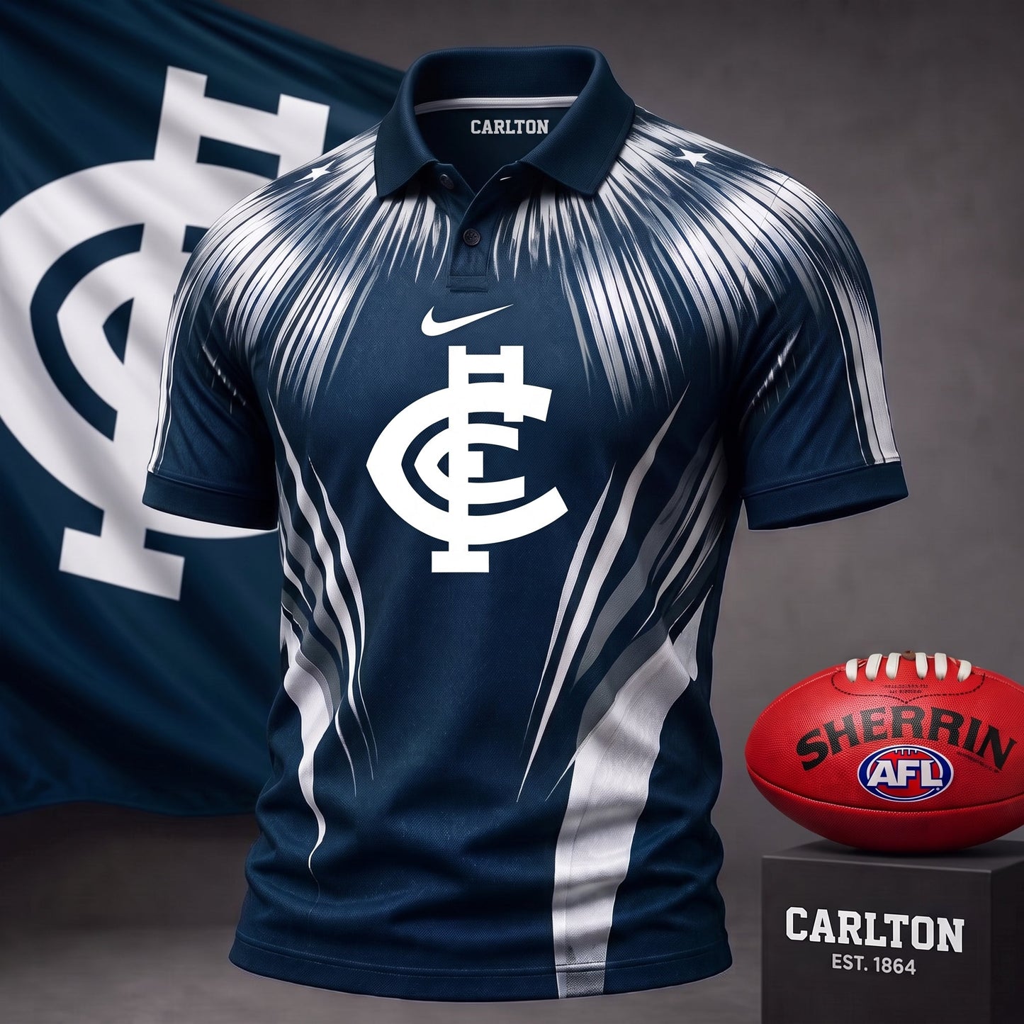 PREMIUM AFL X CAR EXCULISVE COLORFUL POLO SHIRT LIMITED EDITION