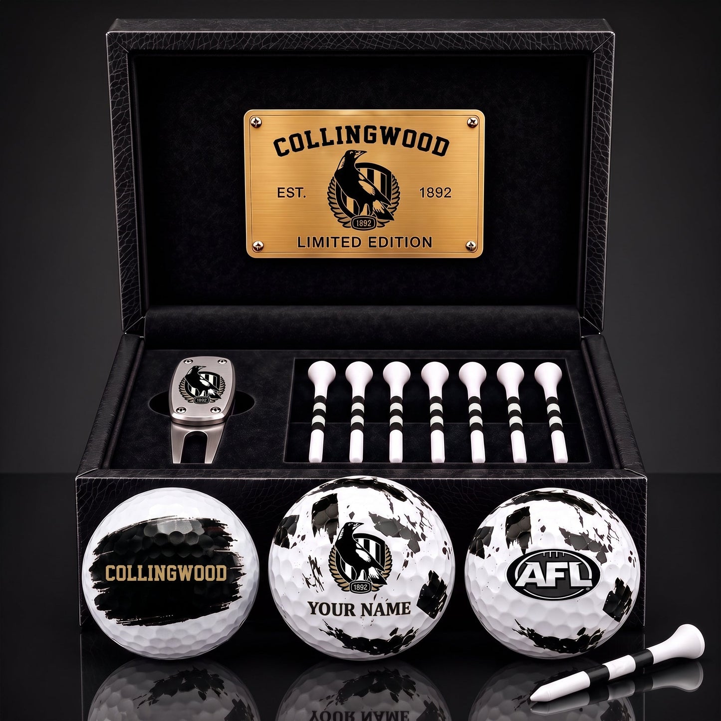 PREMIUM AFL X COL EXCLUSIVE PERSONALIZED GOLF BALL SET LIMITED EDTION