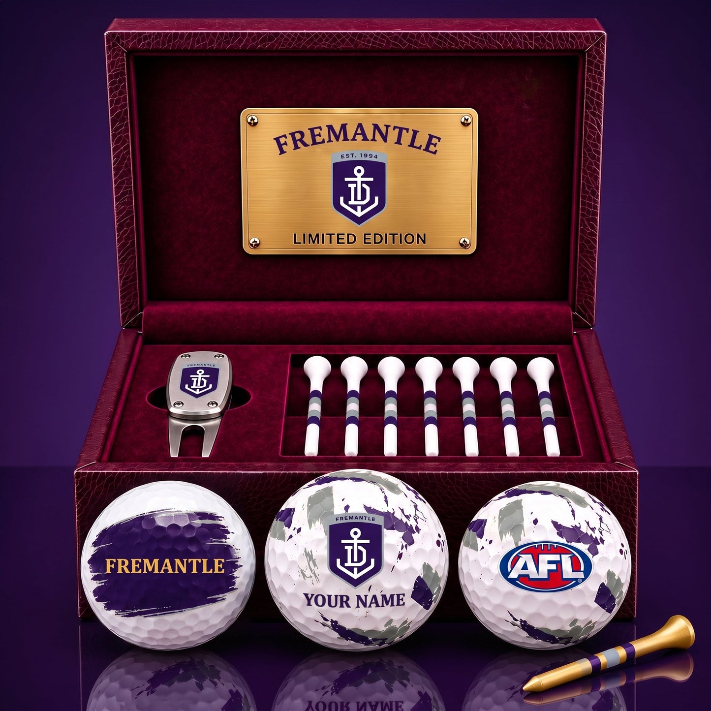 PREMIUM AFL X FRE EXCLUSIVE PERSONALIZED GOLF BALL SET LIMITED EDTION