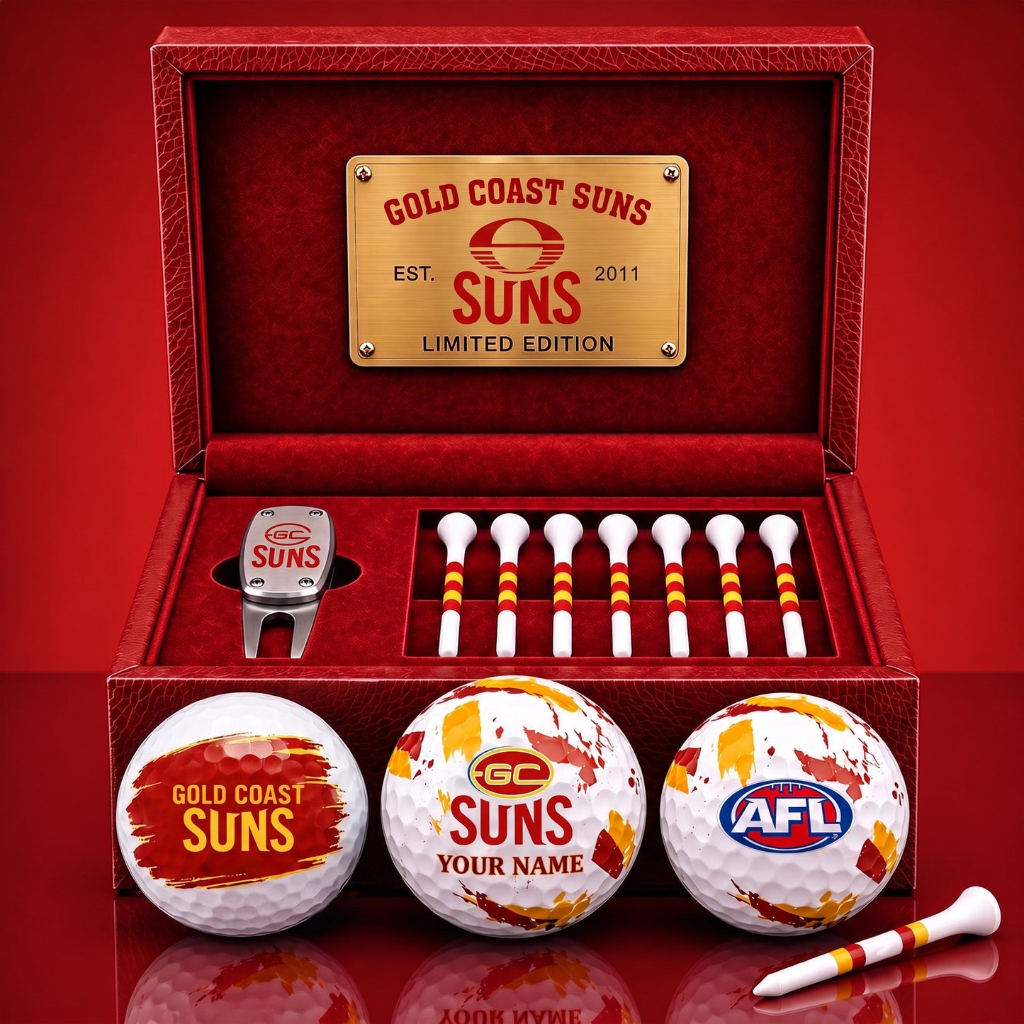 PREMIUM AFL X GCS EXCLUSIVE PERSONALIZED GOLF BALL SET LIMITED EDTION