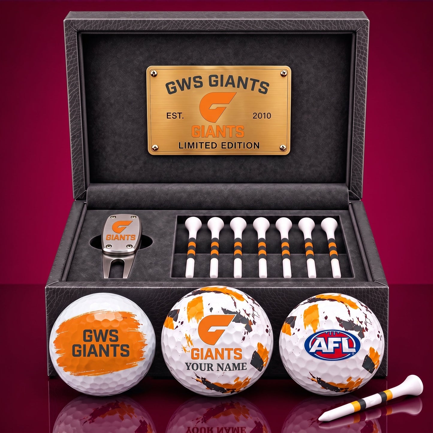PREMIUM AFL X GG EXCLUSIVE PERSONALIZED GOLF BALL SET LIMITED EDTION