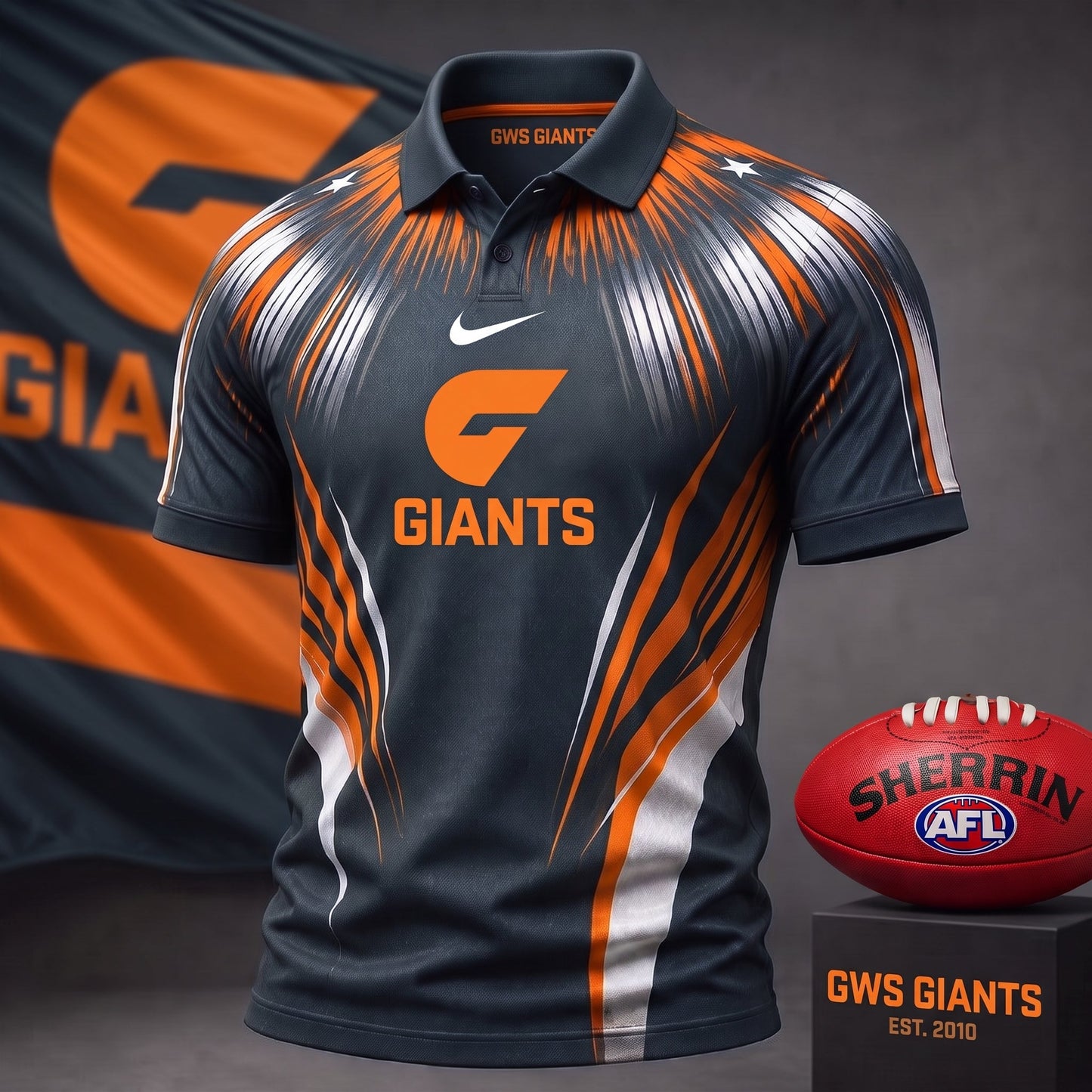 PREMIUM AFL X GG EXCULISVE COLORFUL POLO SHIRT LIMITED EDITION