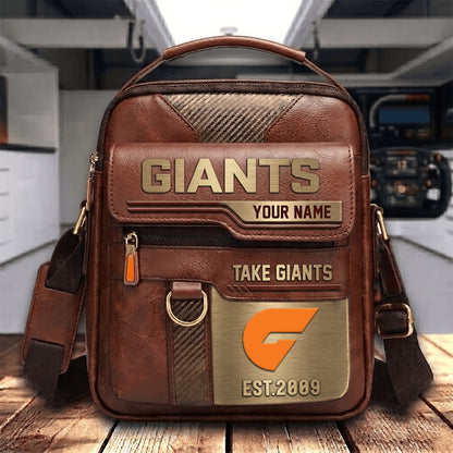 PREMIUM AFL X GWS PERSONALIZED Leather Handbag LIMITED EDITION