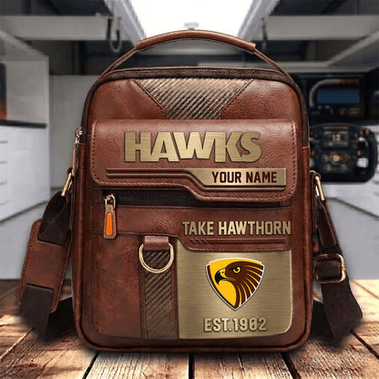 PREMIUM AFL X HAW PERSONALIZED Leather Handbag LIMITED EDITION