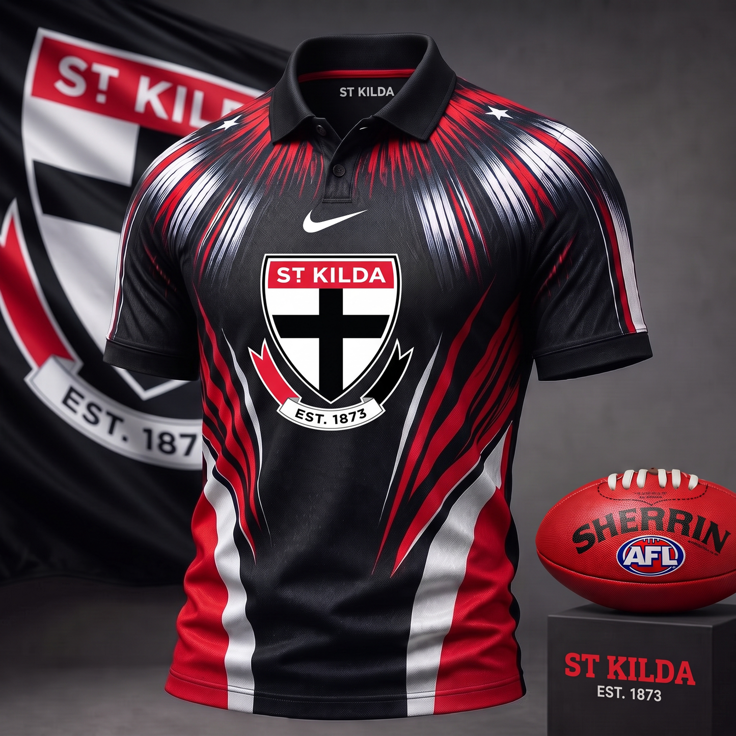 PREMIUM AFL X SK EXCULISVE COLORFUL POLO SHIRT LIMITED EDITION