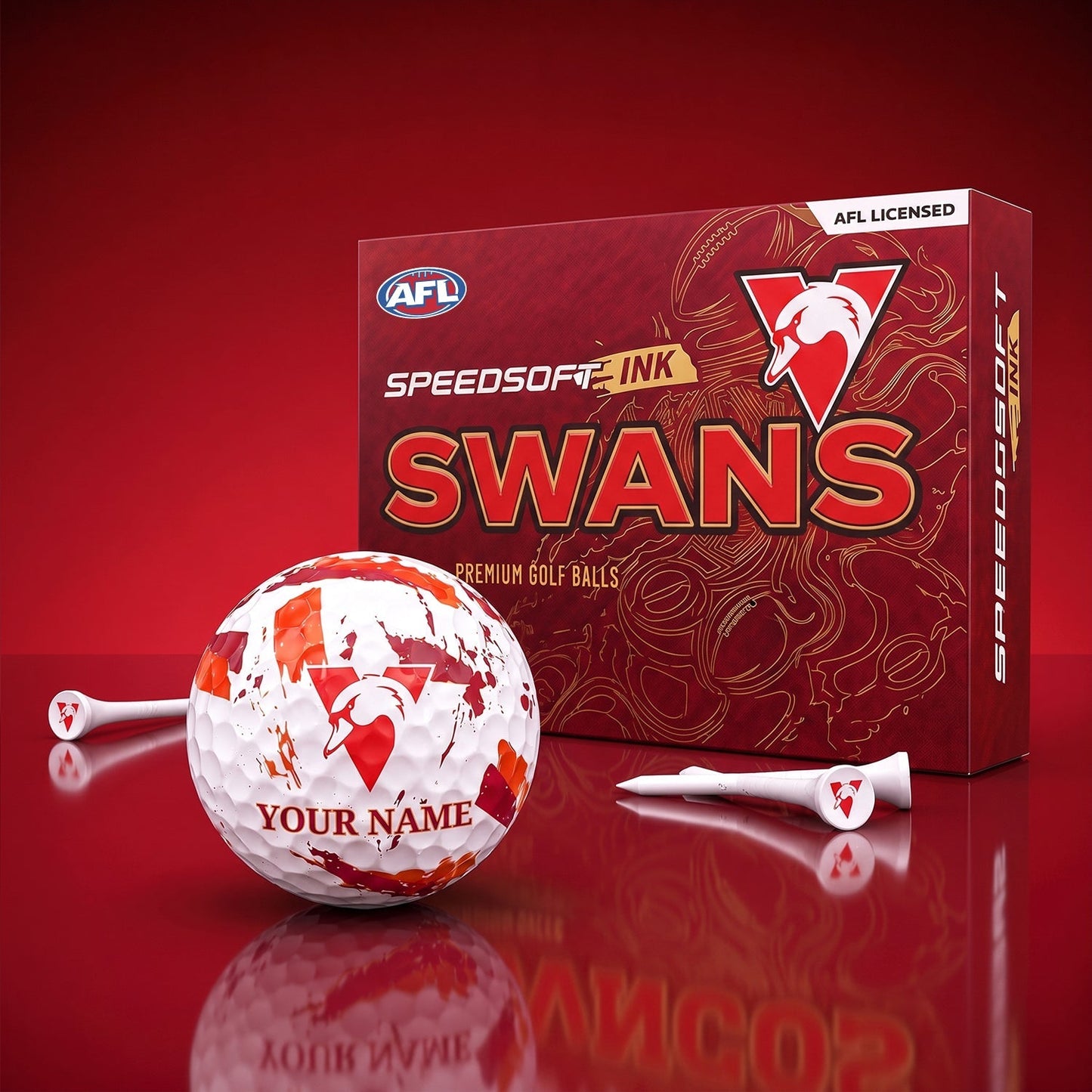 PREMIUM AFL X SS EXCLUSIVE PERSONALIZED GOLF BALL SET LIMITED EDTION