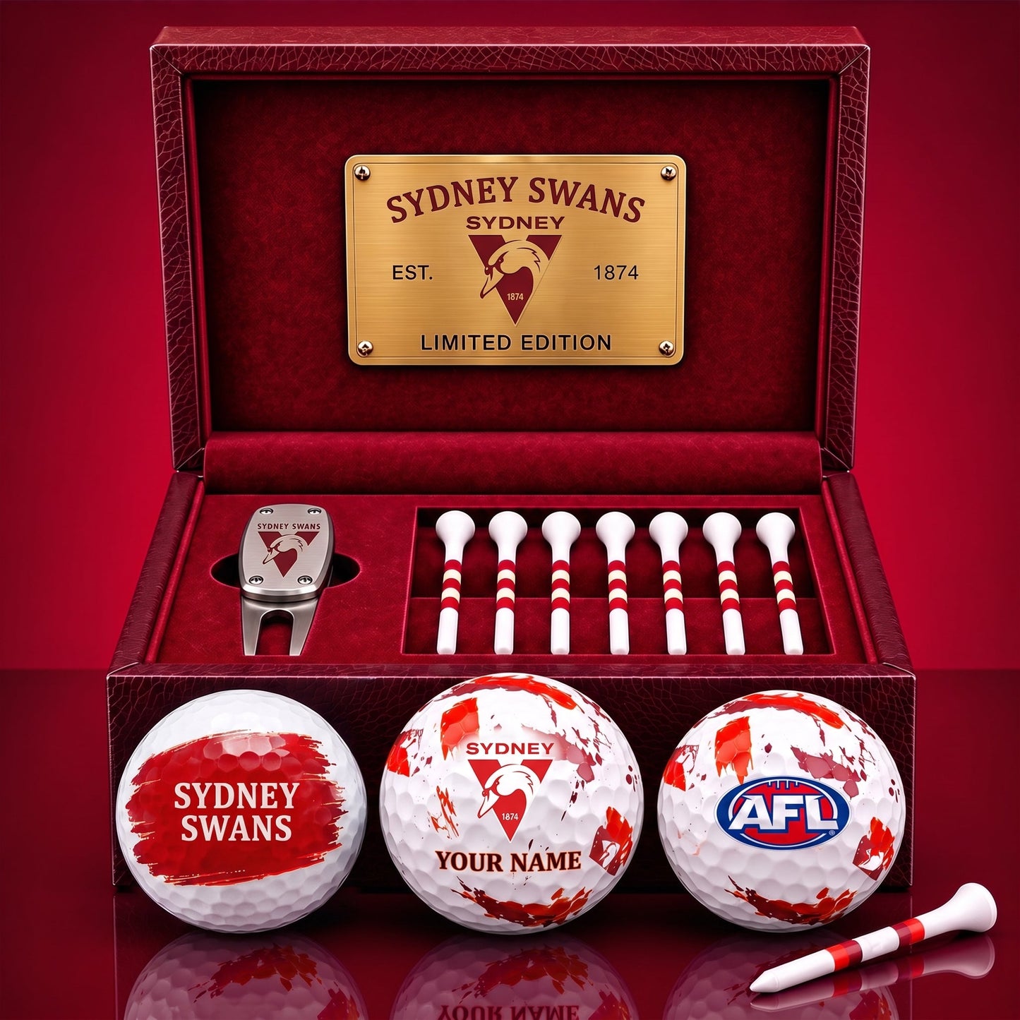 PREMIUM AFL X SS EXCLUSIVE PERSONALIZED GOLF BALL SET LIMITED EDTION