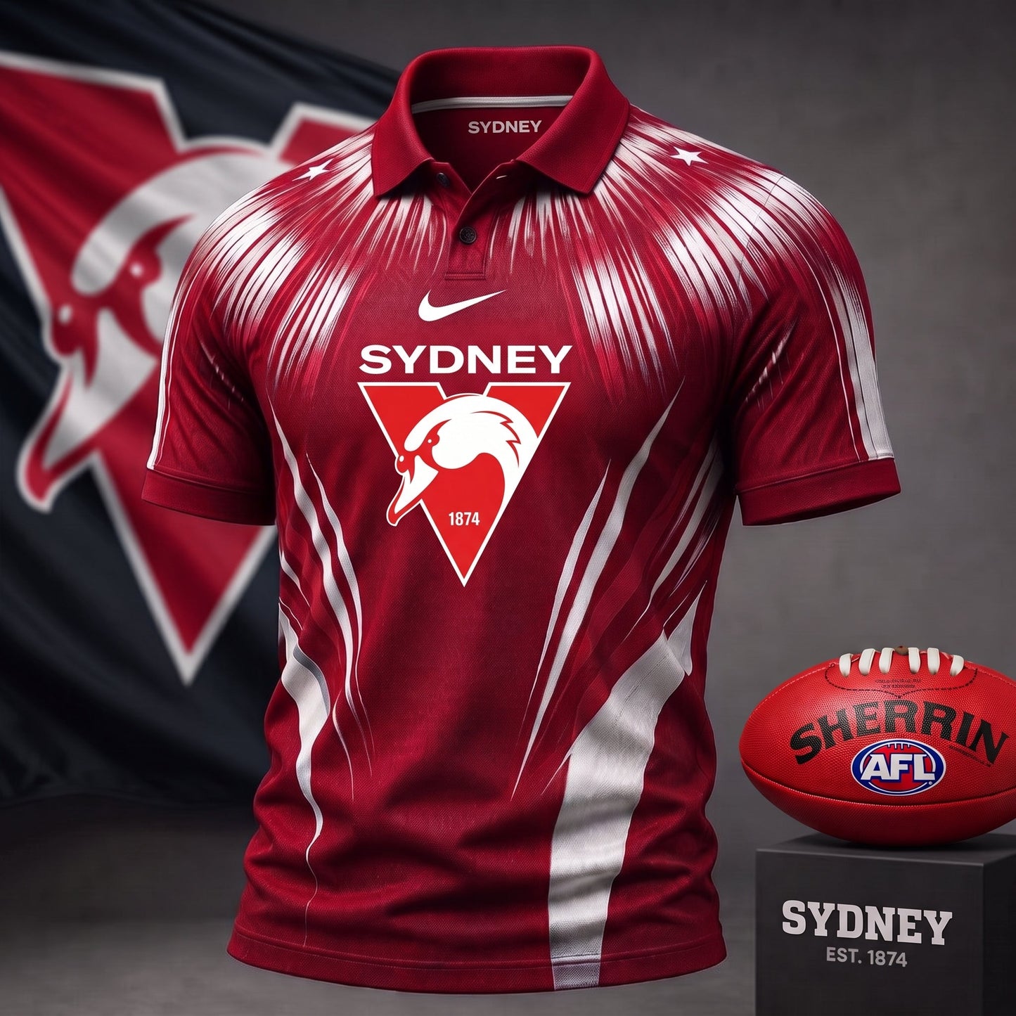 PREMIUM AFL X SS EXCULISVE COLORFUL POLO SHIRT LIMITED EDITION