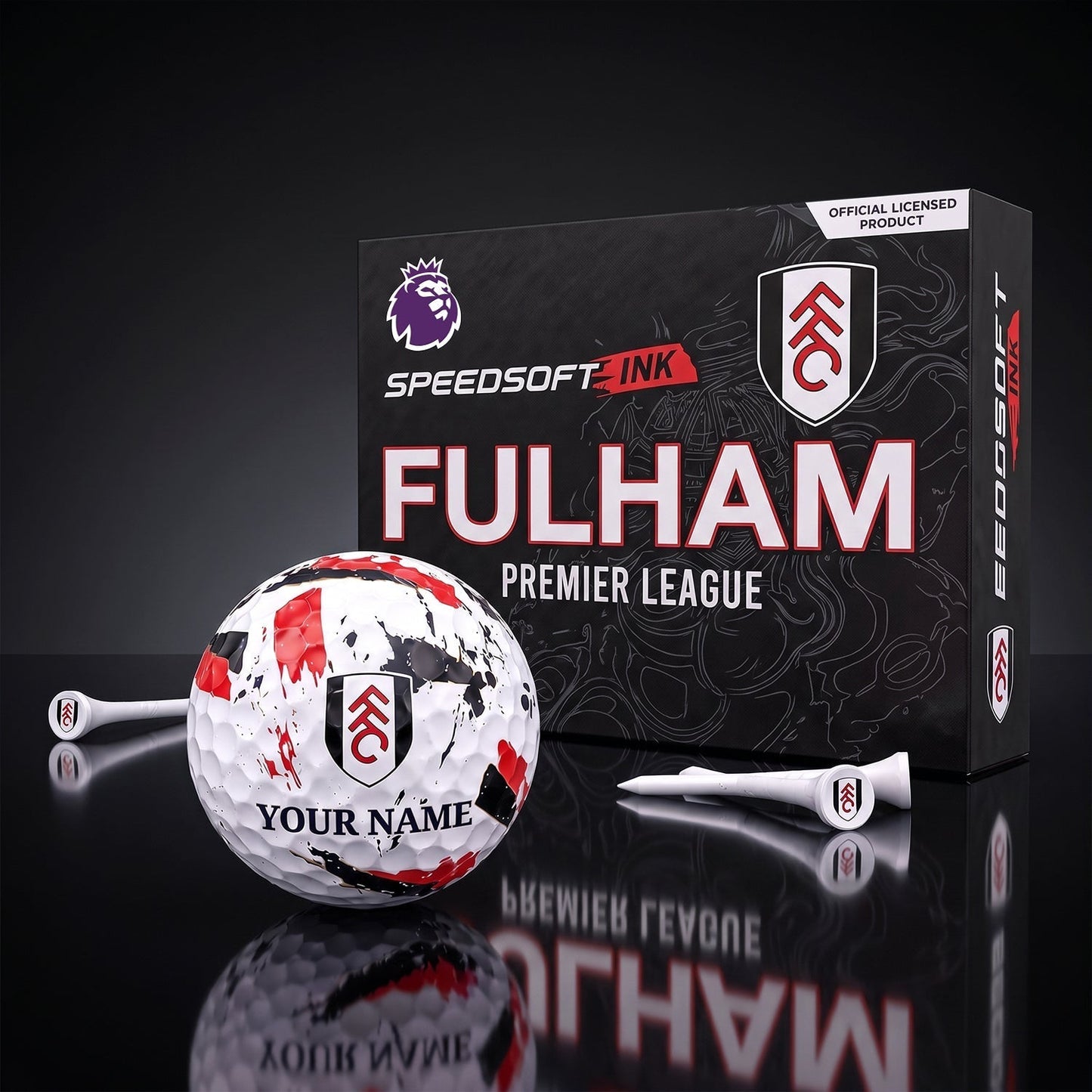 PREMIUM EPL X FUL EXCLUSIVE PERSONALIZED GOLF BALL SET LIMITED EDTION