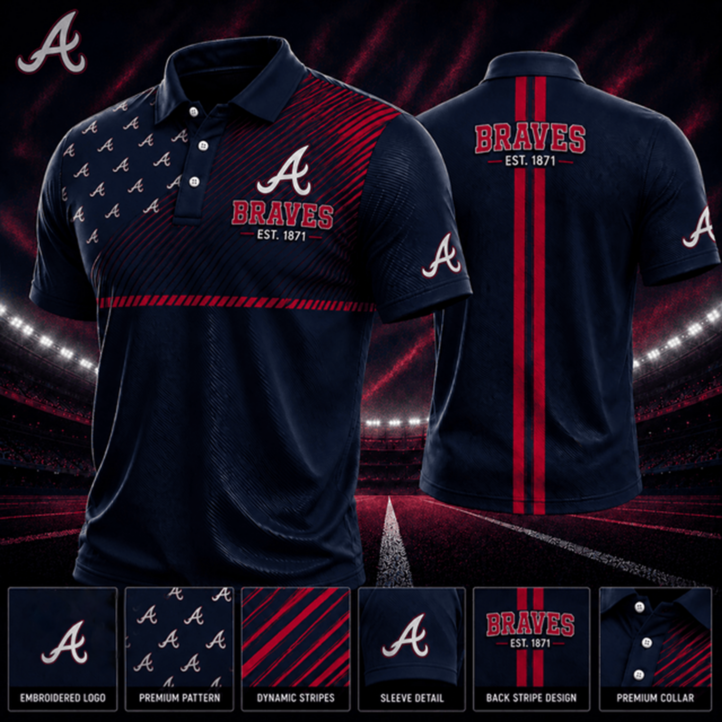 PREMIUM MLB X BRA EXCLUSIVE POLO SHIRT LIMITED EDITION